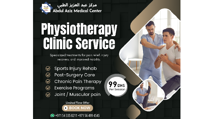 💪 Special Physiotherapy Offer – Only AED 99 per session! 💪 Recover faster and move better with our...