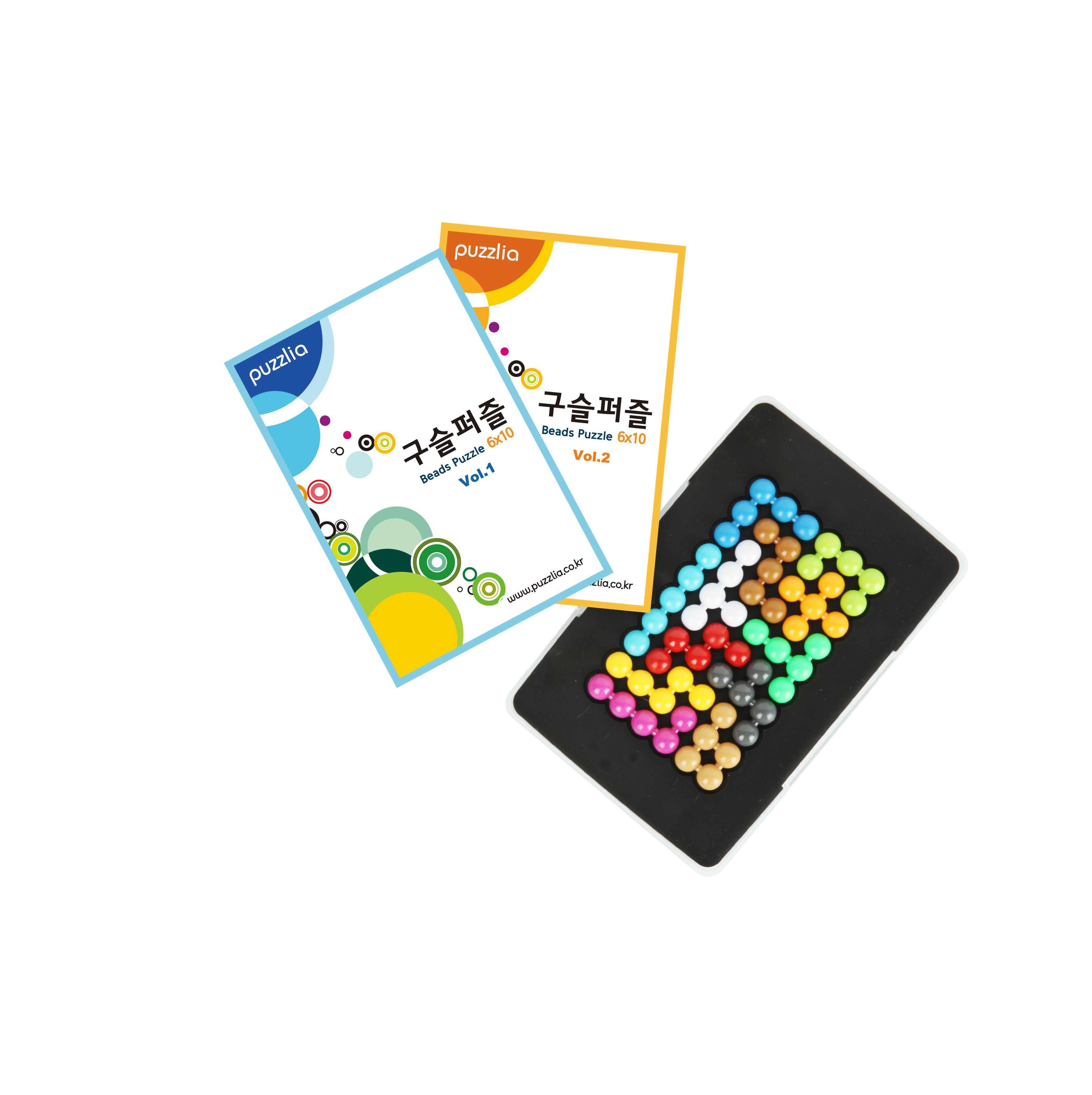 This game comes with the twelve multi-colored beads, the triangular shaped game board, and 3 books o...