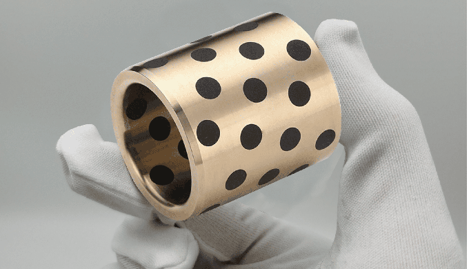 Straight Bushing with graphite lubricants