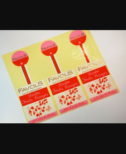 Étiquettes auto adhésive habillage produit