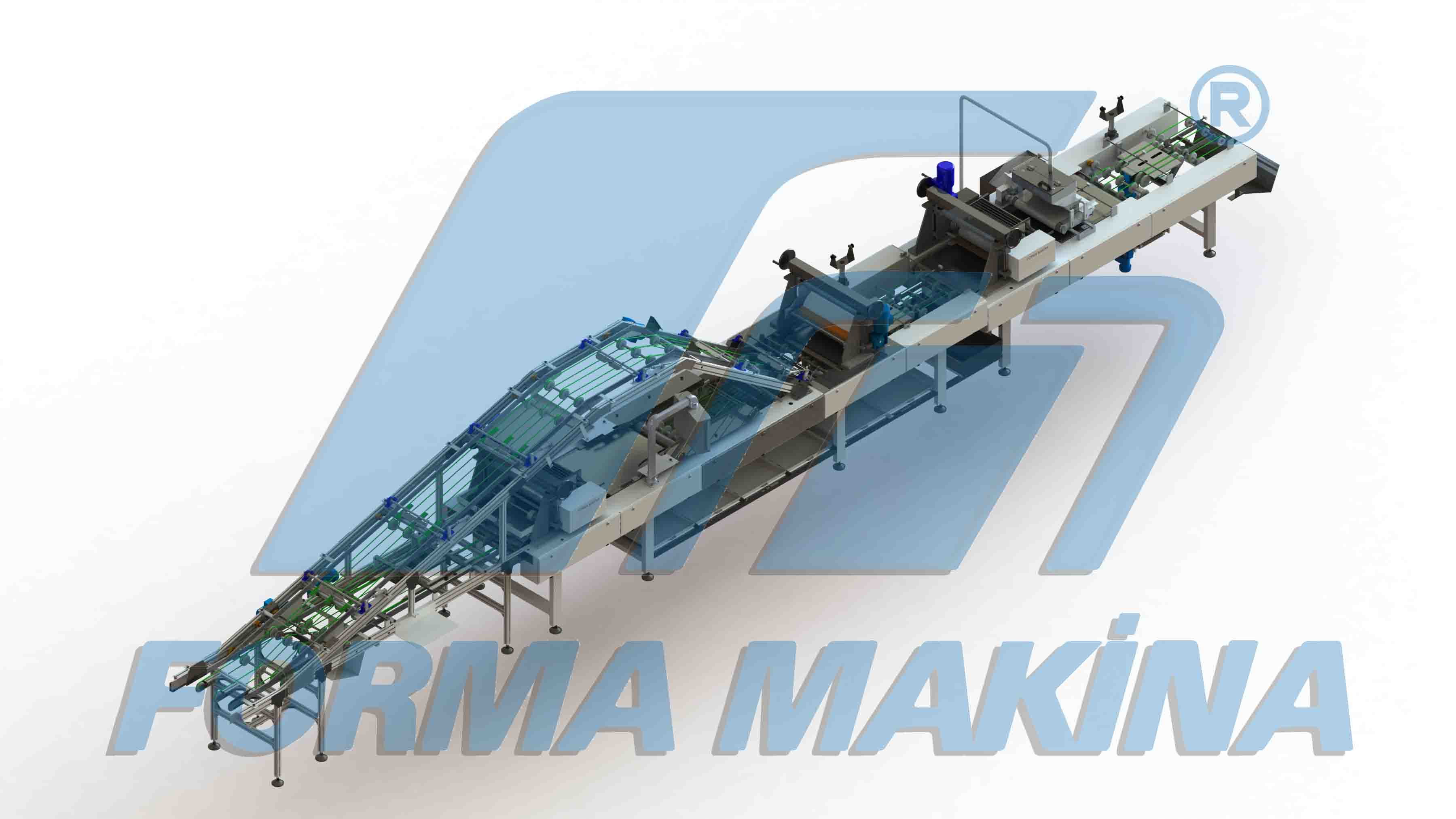 Krema Sürme Makinası (KS), pişmiş gofret yapraklarının üzerine krema sürülmesi ve istenilen katta bl...