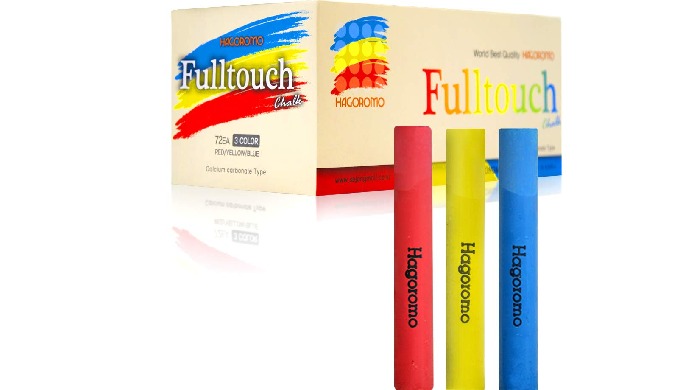 Bundle: HAGOROMO Fulltouch Color Chalk 1 Box 72 Pcs/White 12 Pcs/10 Color Mix + HAGOROMO Fulltouch Color Chalk 1 Box 