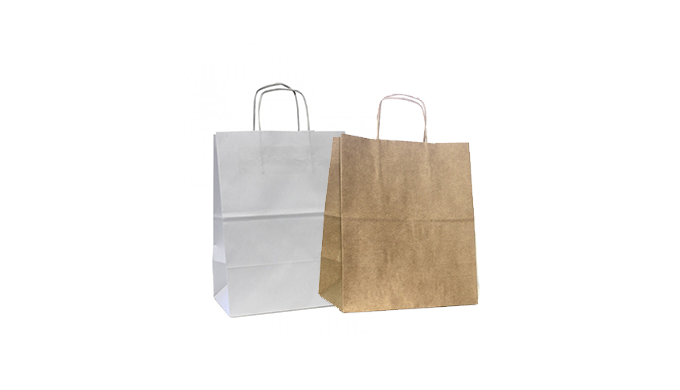 Formato (L x F x A) 27x16x31 | 32x20x37 Papel Kraft Natural | Kraft Branco Cores Impressão Flexográf...