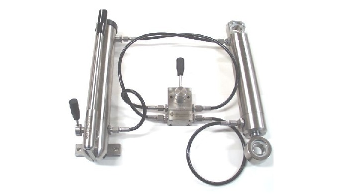 Dobbeltvirkende system med håndpumpe