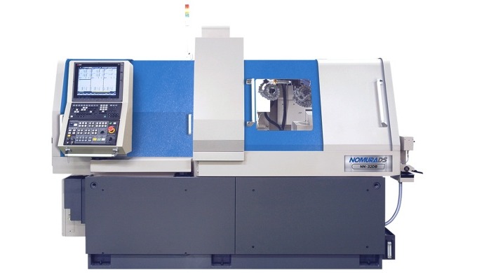 TORNO CNC DE CABEZAL MÓVIL NOMURA El modelo NN-32DB de Ø32 de barra, está f...