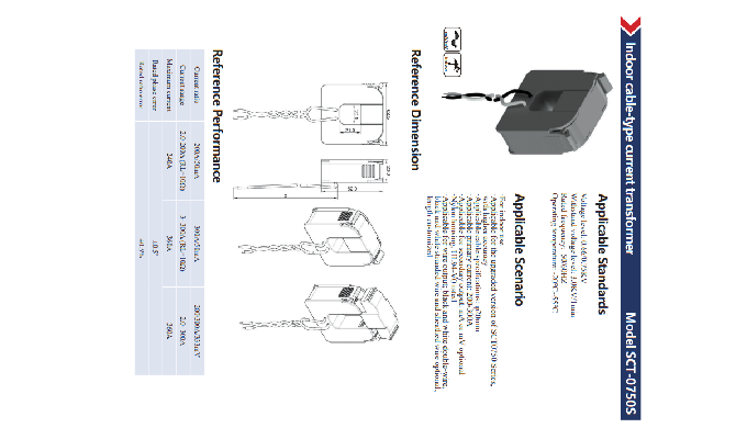 ApplicableStandards Voltage level: 0.66/0.75KV; withstand voltage level:3.0KV/1min; Rated frequency:...
