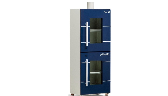 1. This equipment for storing hazardous substance and reagents. 2. External air is drawn through the...