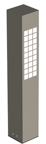 CromaBollard Window armatür park ve bahçe aydınlatması için tasarlanmış dekoratif armatürdür. Mimar ...