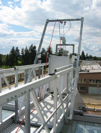 Installation monorail en aluminium permanente de nettoyage de façade