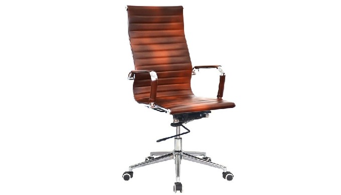 Classic Eames Office Chair | High Back - Chrome Frame