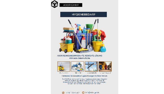 Höchste Hygienestandards Bei ADOR setzen wir auf höchste Hygienequalität. Unser Angebot umfasst spez...