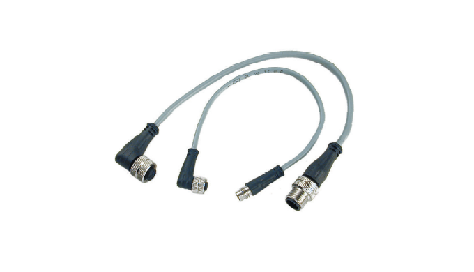 Connettori circolari M8 / M12, prolunghe con cavo Disponibili in versione maschio, femmina e snap Di...