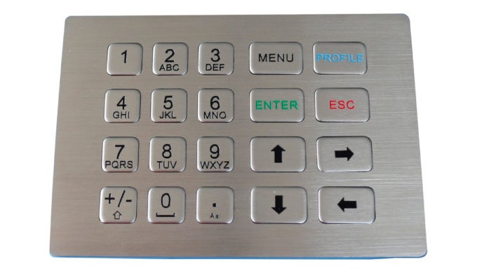 Disponemos de una familia de teclado numérico inox con 12, 16, 20, 24 y 28 teclas. Fabricada en acer...