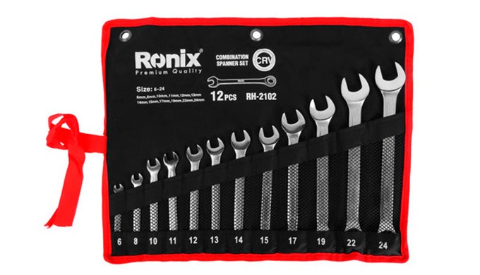 Im Gegensatz zu früheren Schraubenschlüsselmodellen ist der Ronix RH-2102 Kombinationsschlüsselsatz ...