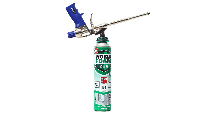 World Foam is one component type polyurethane which is hardened by air humidity once it has been spr...