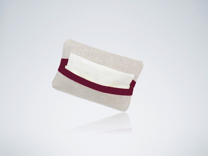 Tissue holders made of 100% regular Recycled Canvas fabric. Handy little holder for your travel tiss...