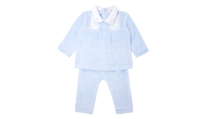 Pastels & Co Baby Boy Farnsworth Pale Blue Top and Trouser Set