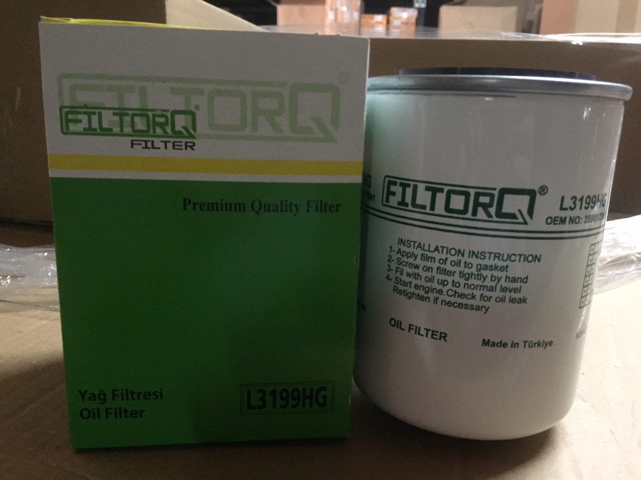 FILTORQ FILTRE ÜRÜN NO: L3199HG EŞDEĞERLERİ; FLEETGUARD: HF28812 FIL FILTER: ZP97 MG BALDWIN: B7026-...