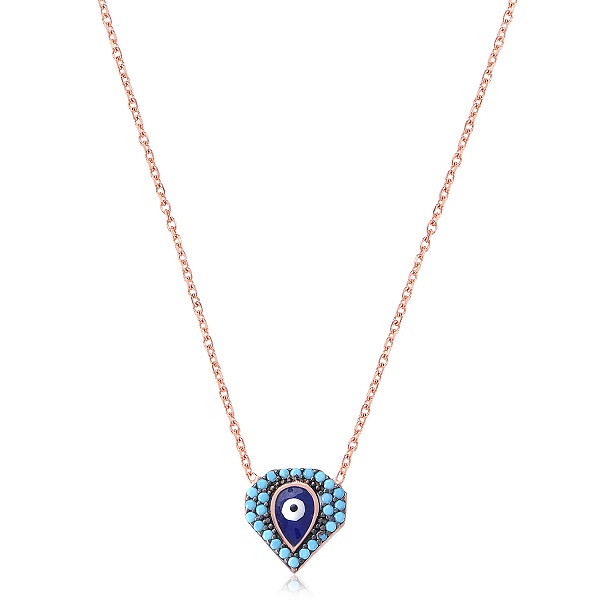 925 Ayar Gümüş ; Maden Rengi: Rose ; Ağırlık: 1.4 gr ; Zincir Uzunluğu: 45 cm ; Krem, Parfüm, Alkol,...