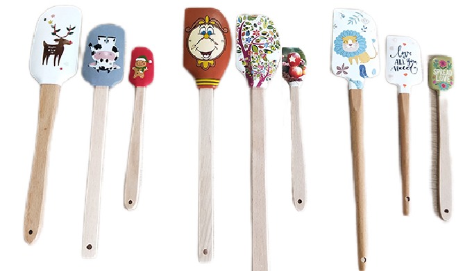 Flexible Silicone Spatula for Baking Multipurpose Silicone Spatula for Everyday Cooking Stain-Resist...