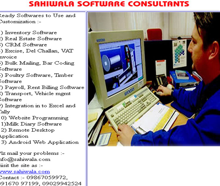 Ready Softwares to Use and Customization :- 1) Inventory Software 2) Real Estate Software 3) CRM Sof...