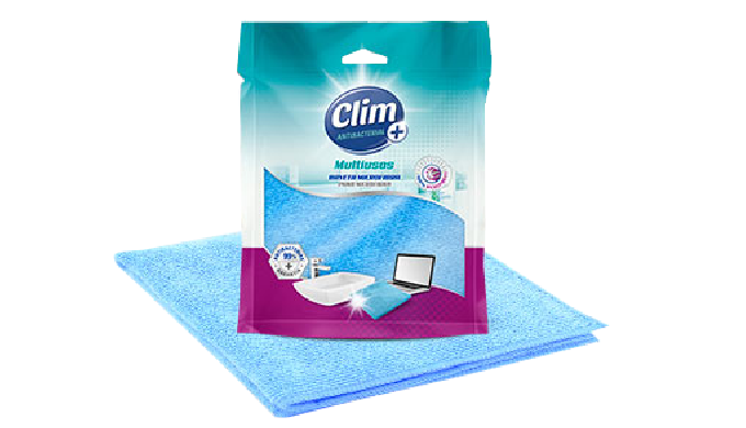 Caja 10 bayetas de microfibra individuales. Con tratamiento antibacterias patentado por Clim Hogar y...