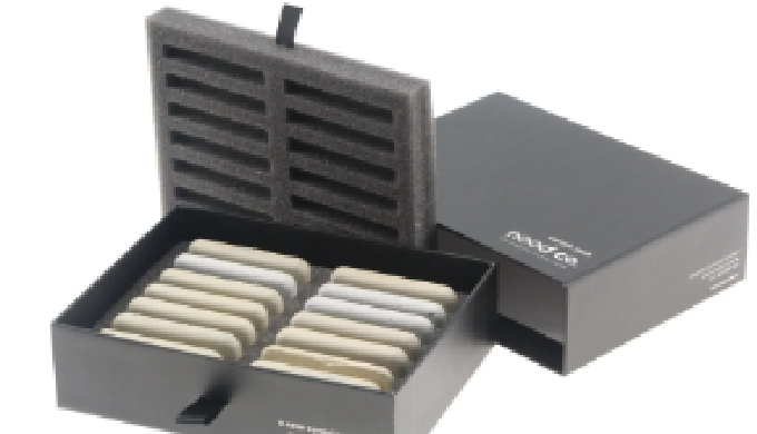 CAJA FORRADA CON PAPEL PERSONALIZADO Compactas revestidas con papel personalizado o estándar y de di...