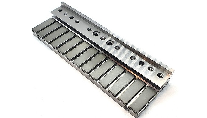 We realize customized manufacturing of parts of the linear drives with permanent magnets in pieces o...