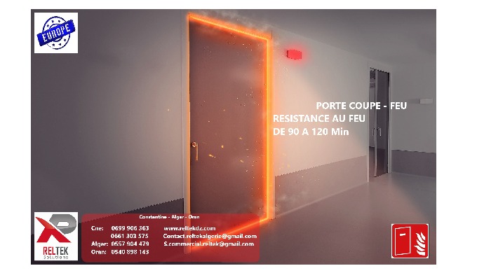 C'est génial que Reltek Solutions propose des portes coupe-feu résistant au feu de 90 à 120 minutes ...