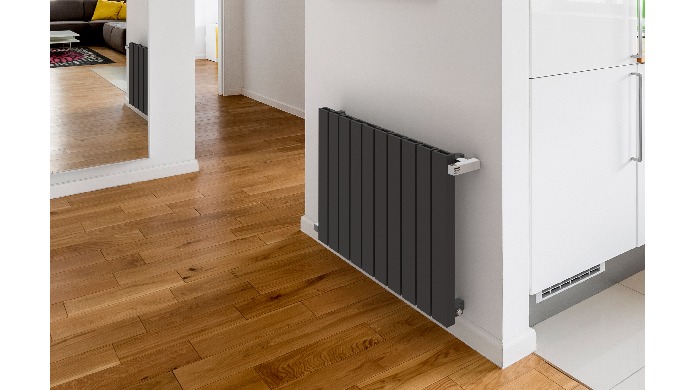 Acest radiator elegant teava-in-teava este o combinatie optima intre esteti...