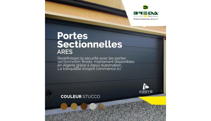 Sécurité redéfinie : Explorez la robustesse des portes sectionnelles Breda. Présentées en Algérie pa...