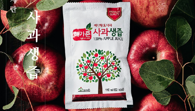 #Product Information A glorious gift from the sun. Haegajun Apple Juice, made from Yesan Red Clay Ap...