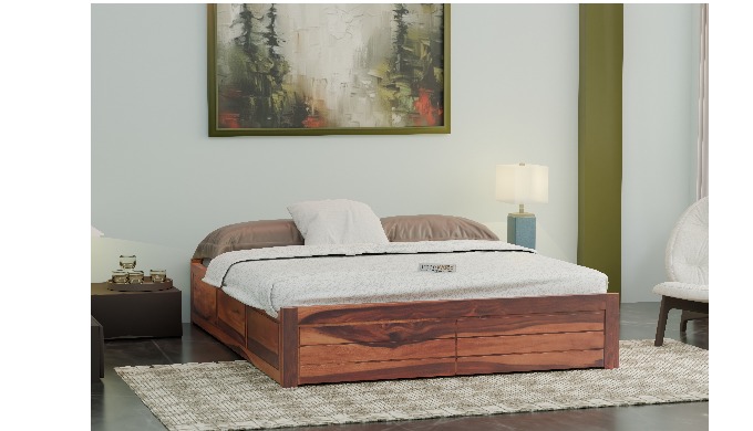Urbanwood Furniture offers a range of double bed designs with boxes that are both functional and sty...