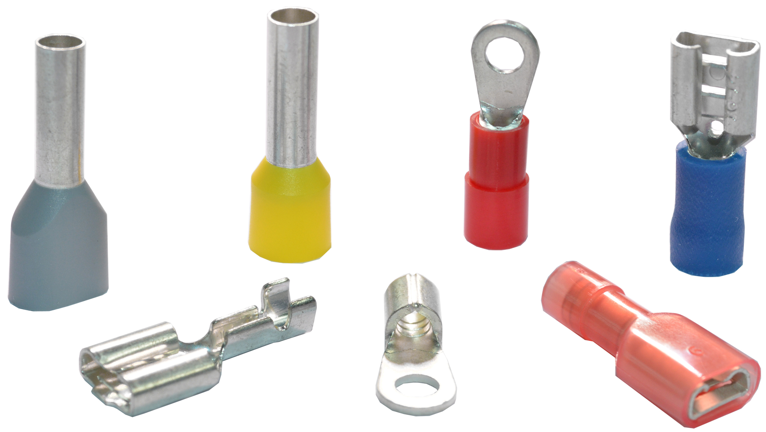 Flachstecker schraubbar und schweissbar, Stcckerleisten, Kabelschuhe, Verbinder, Kabel-Klipsen, Ader...