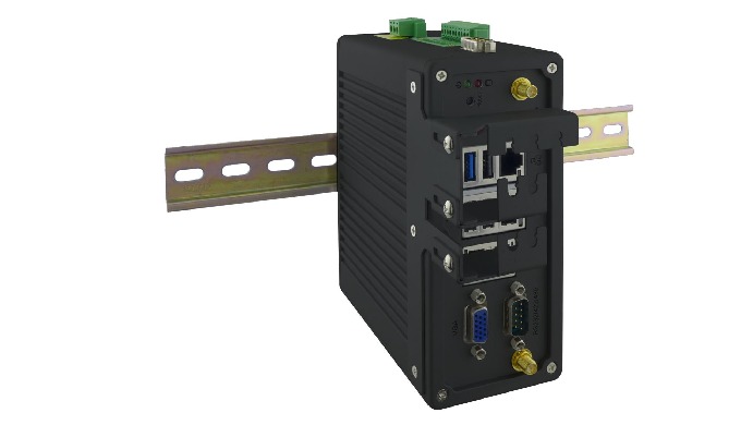 Apollo Lake Slim DIN-Rail Box PC, IBDRW100-P An Embedded Platform That Works for Continuous Operatio...