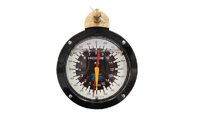 Multiple pointer pressure gauge
