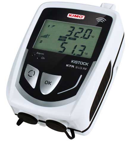 Registrador inalámbrico KTR 310-RF Temperatura Pt100 Registrador de temperatura (sonda Pt100) con pa...