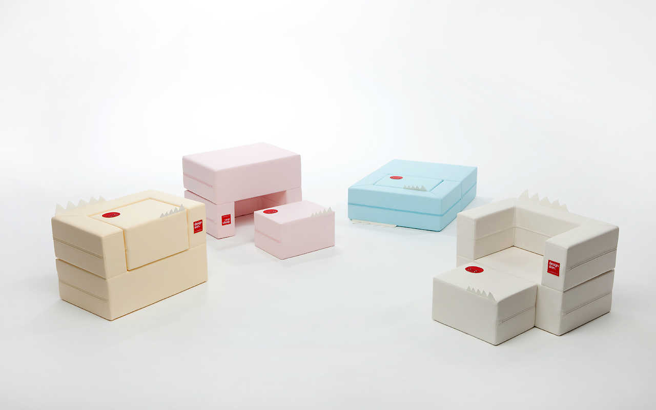 Cake sofa is DesignSkin's Kids Transformable sofa. Cake Sofa's default form is a high-quality sofa b...