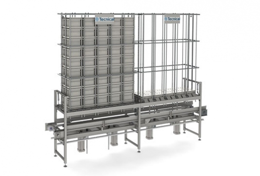 Acumulador vertical para multimoldes