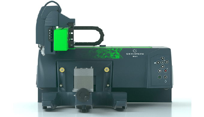 Compact, lightweight and modular electronic engraving machine with a working area of 210x305mm. It i...