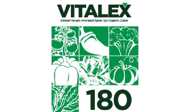 SEBZELERİNİZE DEVAMLILIK VE SAĞLIK VERİR; VITALEX 180, kültür sebze türleri için özellikle domates, ...