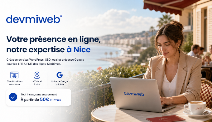 Devmiweb est une agence web à Nice spécialisée dans la création de sites in...