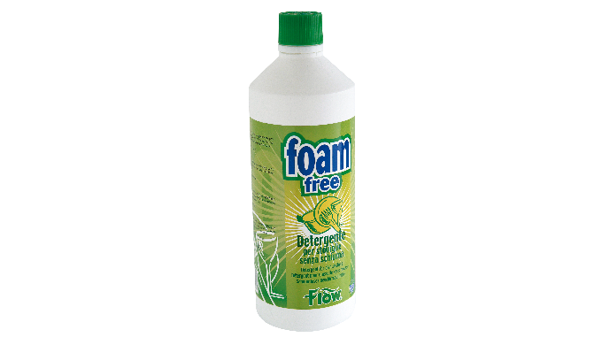 DETERGENTE PER STOVIGLIE SENZA SCHIUMA Detergente senza schiuma delicatamente profumato ed a basso i...