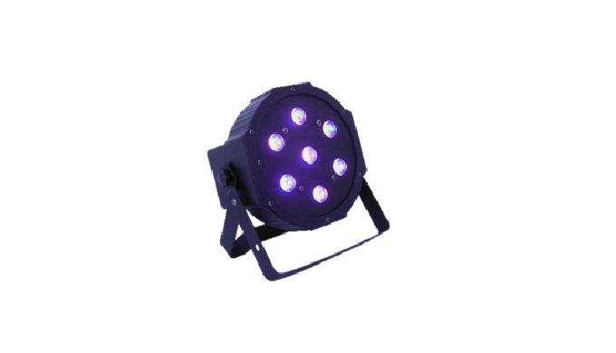 Potencia: 63w. Incluye 7 leds RGB de 9w cada uno. Vida del Led: hasta 100.000 horas. Apertura: 25 gr...