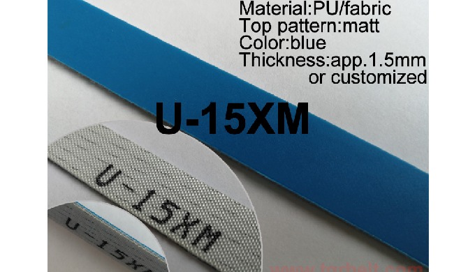 U-15XM and U-15WM are both our popular PU proofer belts, used for 45 degree merge dough conveying,or...