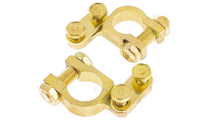 Brass Battery Clamp