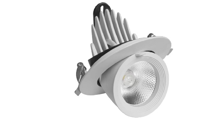 Gimbal LED Down Light Materiails:Aluminum+PC Lens Beam Angle: 15°/24°/38° Power: 15W/20W/30W LED Bra...