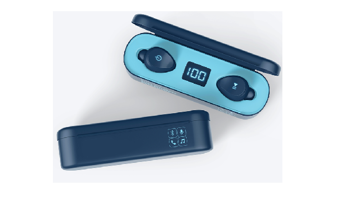 It has powerful 8mm drivers that deliver an all-day immersive audio experience. Battery Indicator- T...