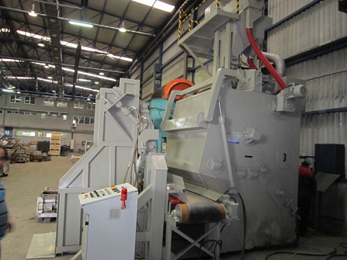 Tumble type shot blasting machines are designed and manufactured to blast small ferrous and none fer...