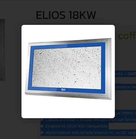 Moniteur tactile coffret inox - IP69 six faces : ELIOS 18KW
